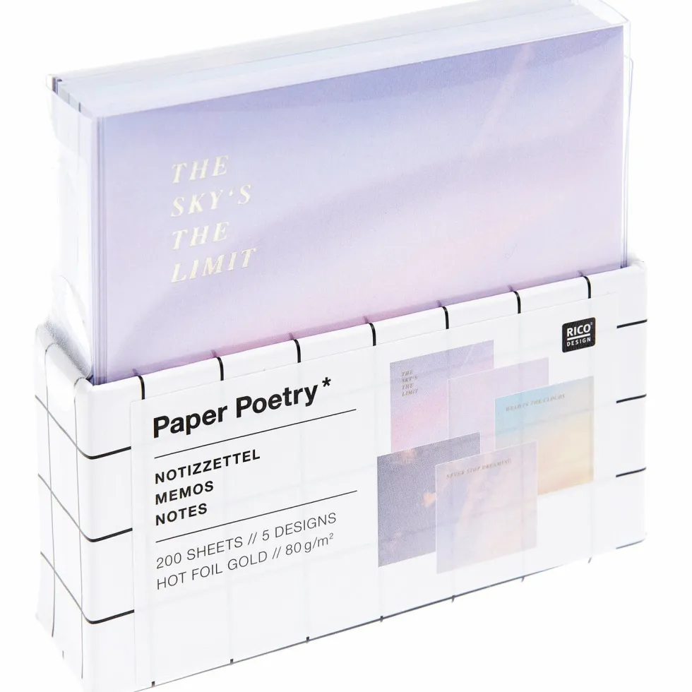 Karteczki Memo The Sky is the Limit 9 x 9 cm - Paper Poetry - 200 szt.
