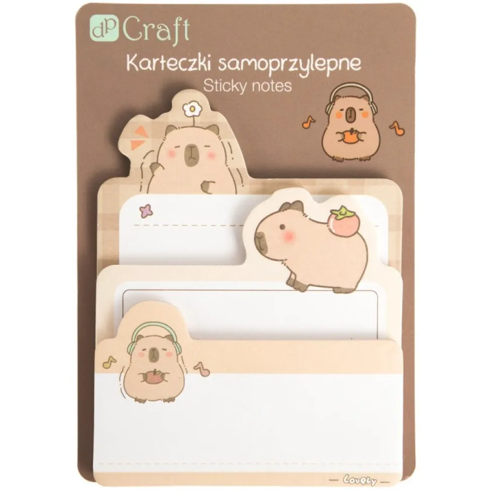 Karteczki samoprzylepne Kapibara - DpCraft - 30 szt.