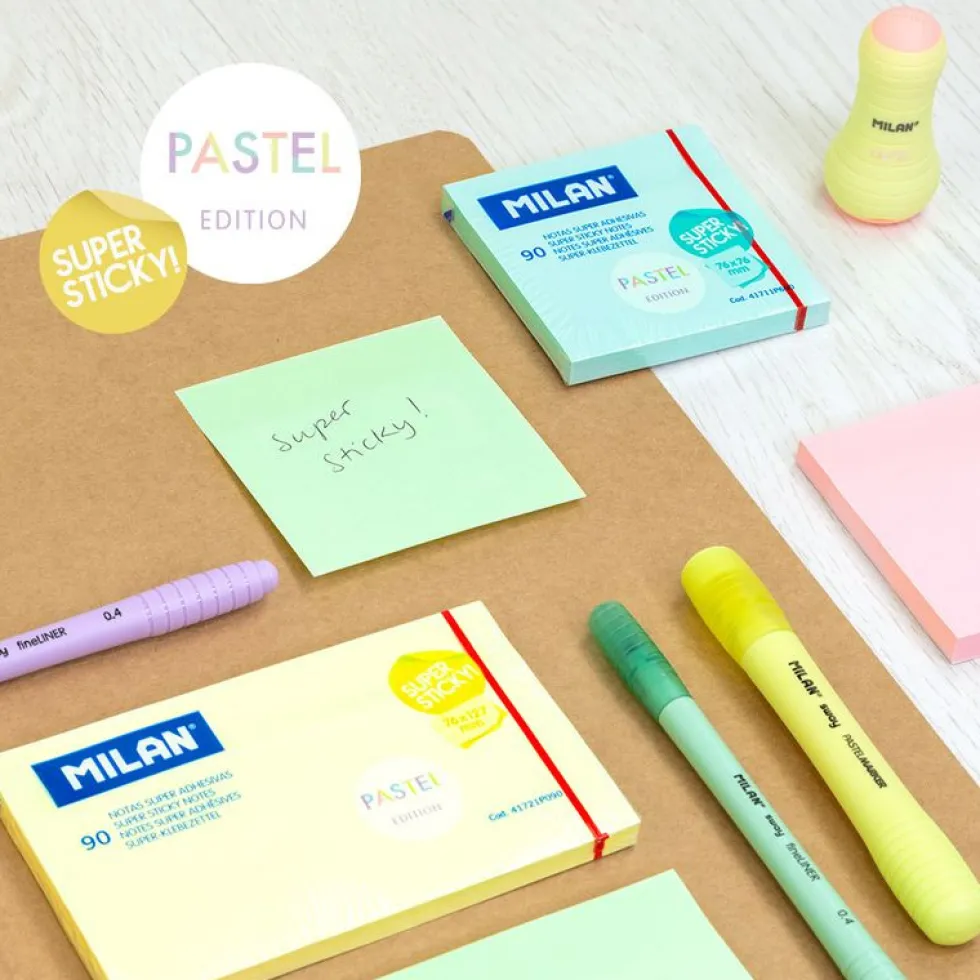 Karteczki samoprzylepne Sticky Notes - Milan - zielone, 90 szt.