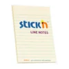 Karteczki samoprzylepne w linie Stick'N - żółte, 15,2 × 10,1 cm, 50 szt.