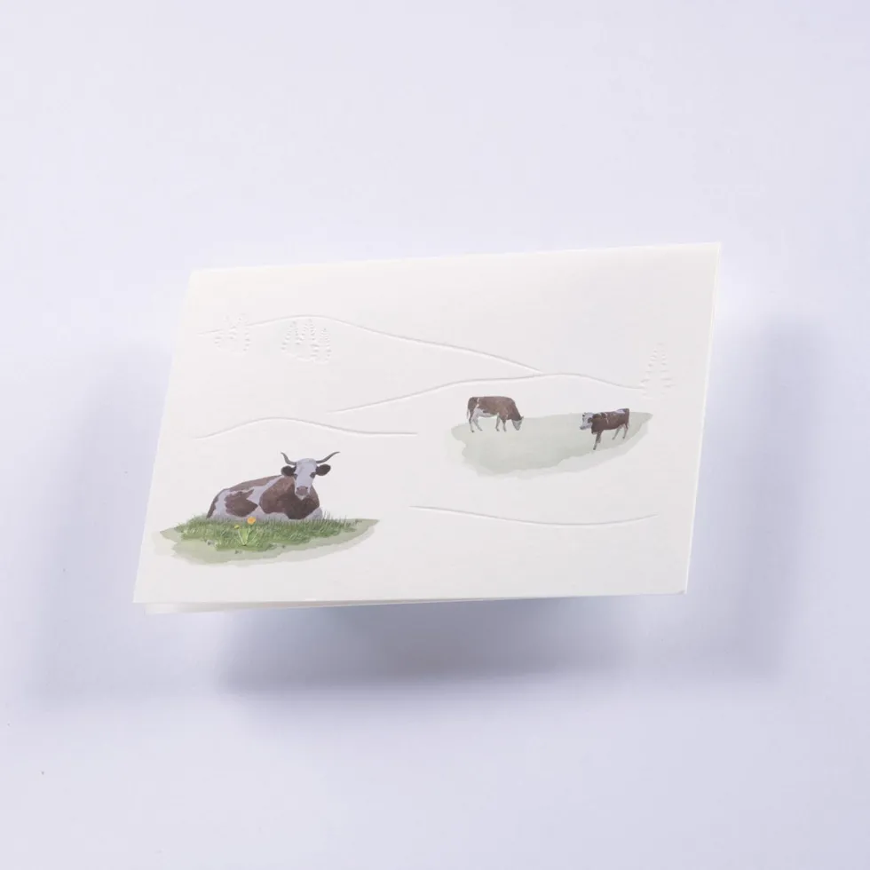 Kartka okolicznościowa A6 - Gmund - Cow Pasture