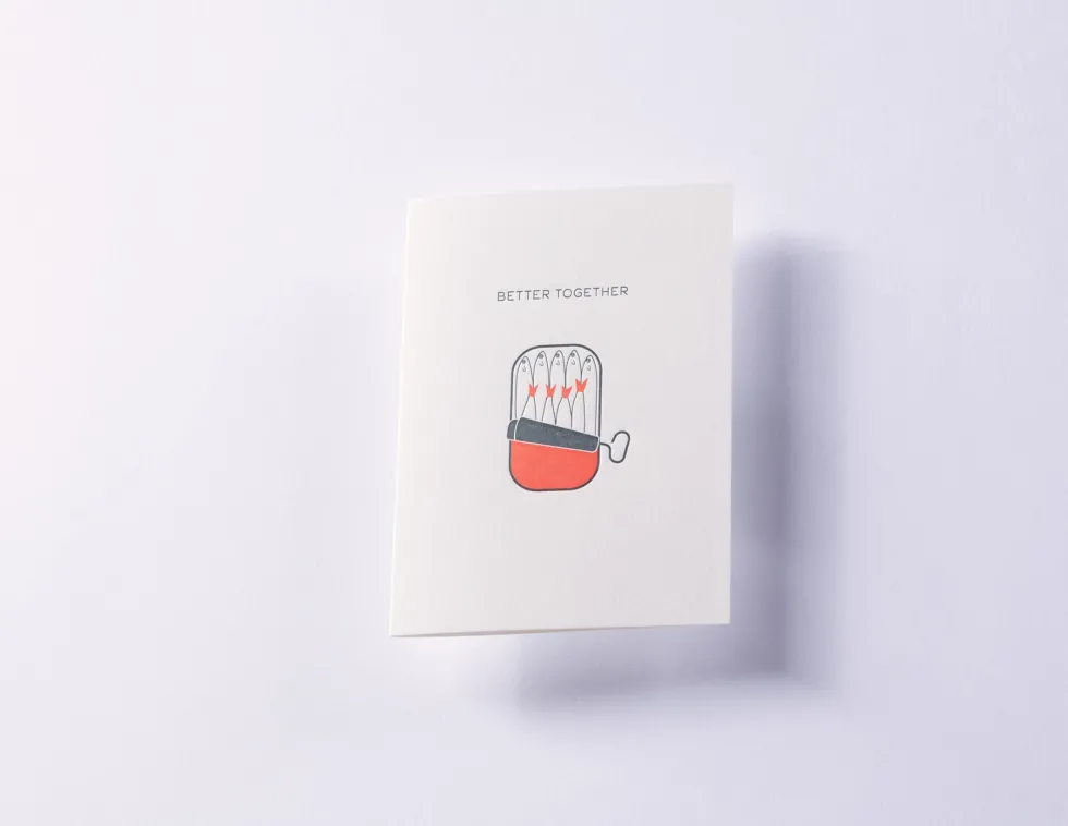 Kartka okolicznościowa A6 - Gmund - Letterpress² Better Together