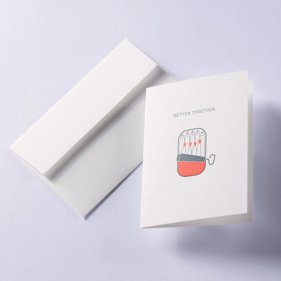 Kartka okolicznościowa A6 - Gmund - Letterpress² Better Together