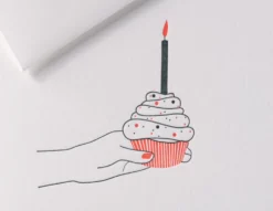Kartka okolicznościowa A6 - Gmund - Letterpress² Happy Birthday