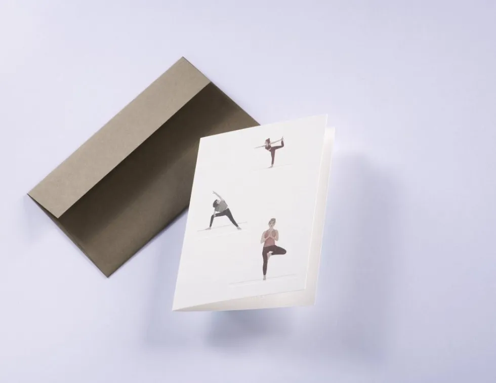 Kartka okolicznościowa A6 - Gmund - Yoga
