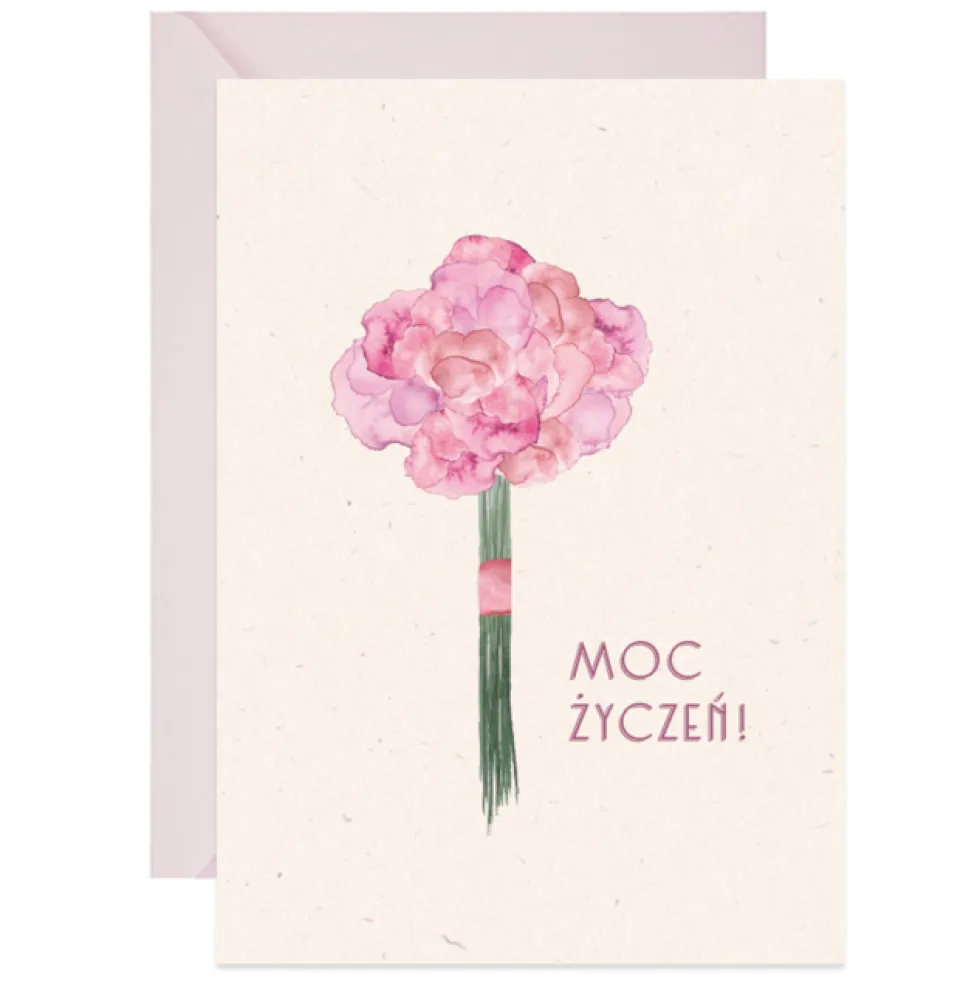 Kartka okolicznościowa A6 - Paperwords - Moc Życzeń, Bukiet