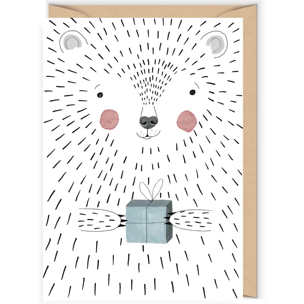 Kartka okolicznościowa - Cudowianki - Big bear, 12 x 17 cm