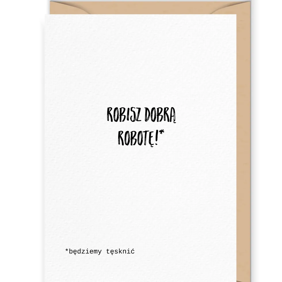 Kartka okolicznościowa - Cudowianki - Robisz dobrą robotę, 12 x 17 cm