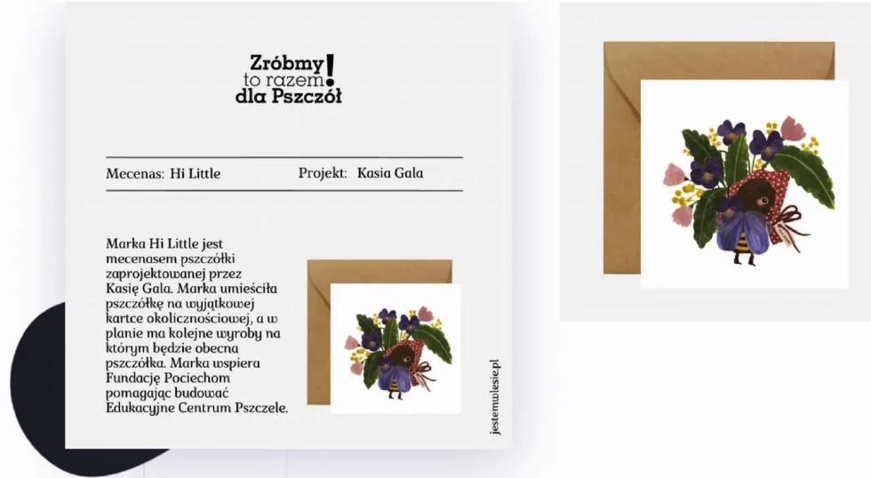Kartka okolicznościowa - Hi Little - Bukiet dla Mamy