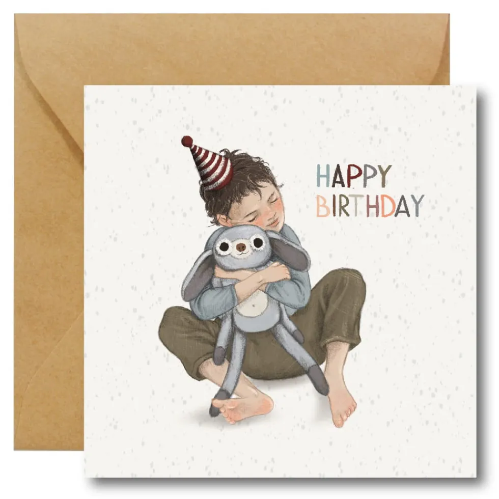 Kartka okolicznościowa - Hi Little - Happy Birthday Boy