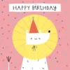 Kartka okolicznościowa - PiesKot - Party Animal, 14,5 x 14,5 cm