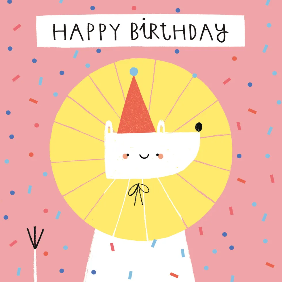 Kartka okolicznościowa - PiesKot - Party Animal, 14,5 x 14,5 cm