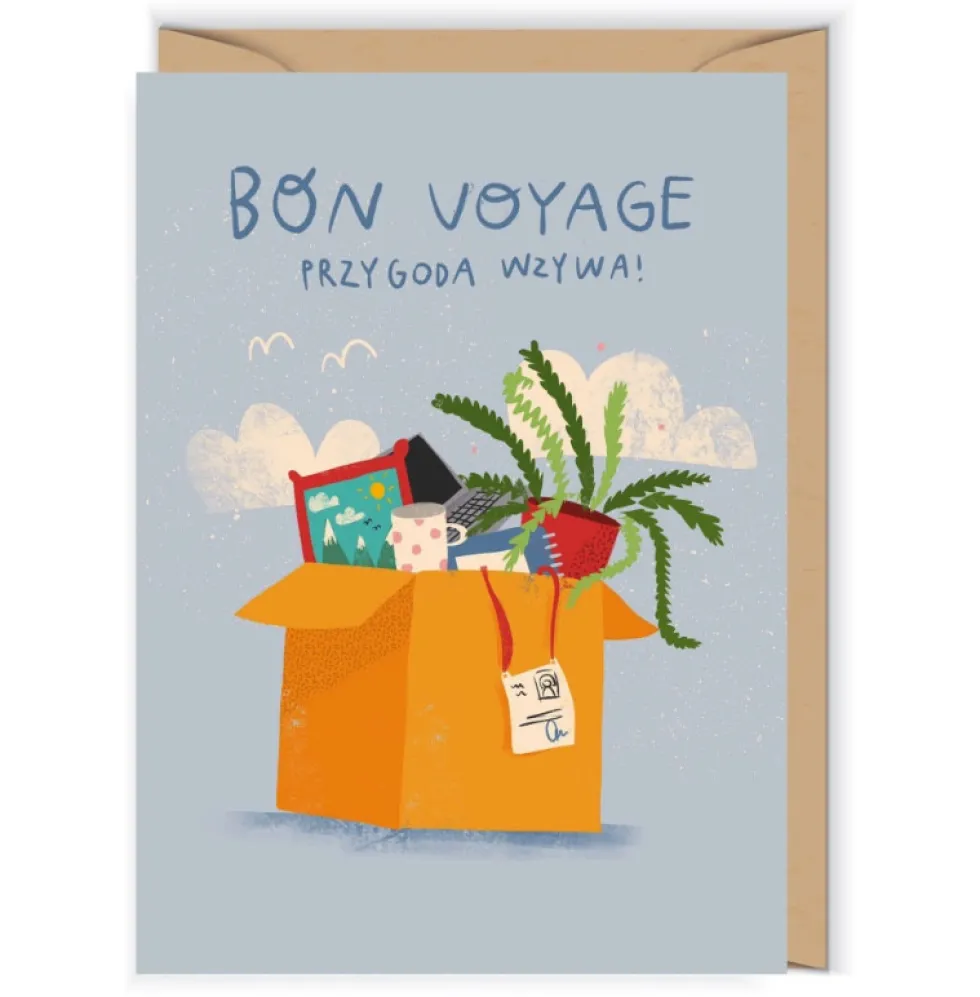 Kartka okolicznościowa 12 x 17 cm - Cudowianki - Bon Voyage