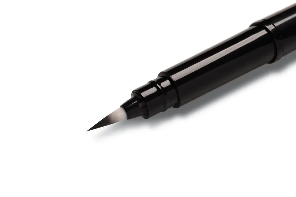 Kieszonkowe pióro Brush Pen - Pentel - czarne