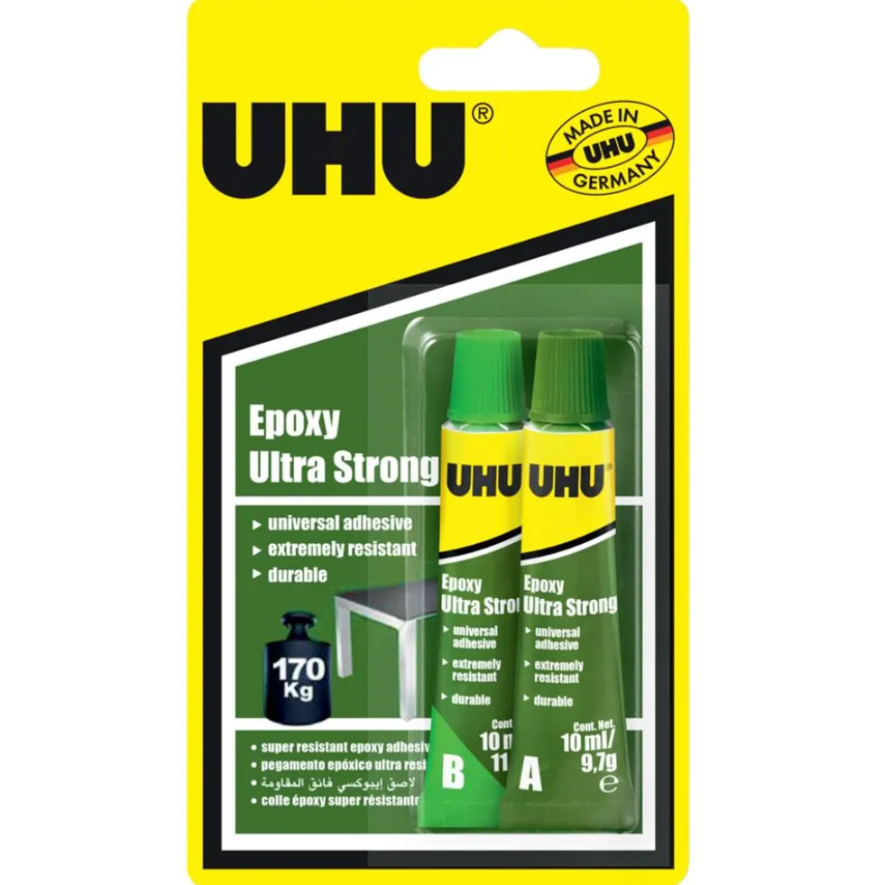 Klej epoksydowy Epoxy Ultra Strong, dwuskładnikowy - UHU - 20 ml