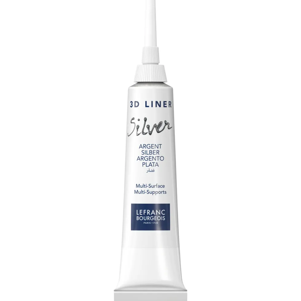 Konturówka 3D Liner - Lefranc & Bourgeois - Silver, 20 ml