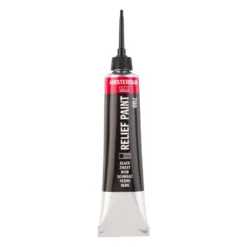 Konturówka do szkła Relief - Amsterdam - Black, 20 ml