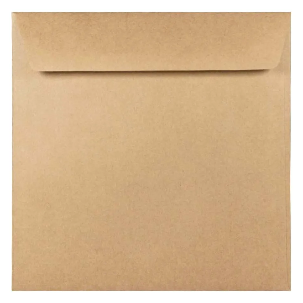 Koperta Eko Kraft 100g - 17 x 17 cm brązowa