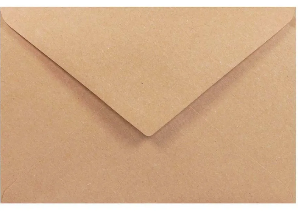 Koperta ekologiczna 100g - C5 Eko Kraft Delta brązowa