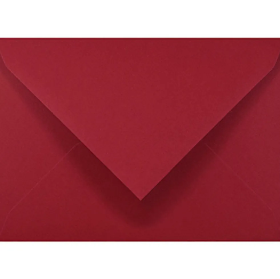 Koperta Keaykolour 120g - B6 Guardsman Red bordowa