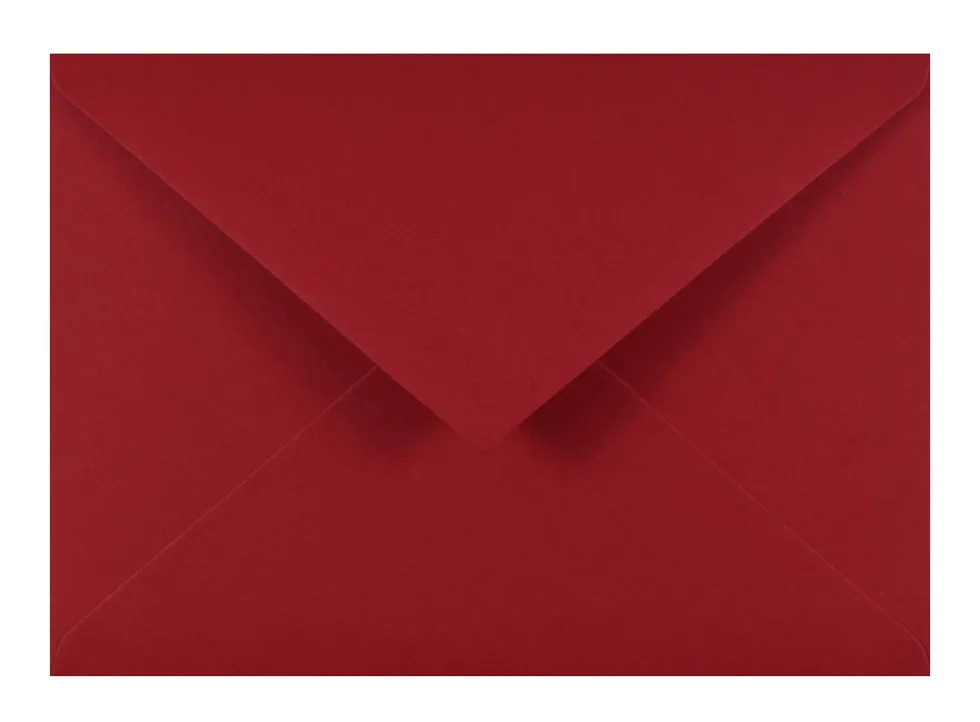 Koperta Keaykolour 120g - C6 Guardsman Red bordowa