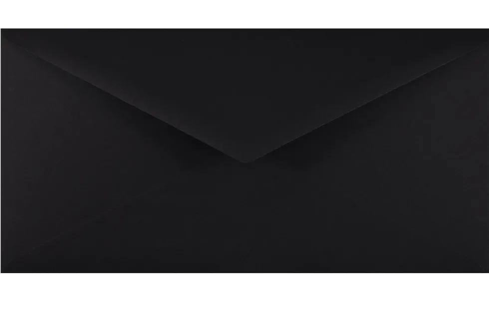 Koperta Keaykolour 120g - DL Deep Black czarna