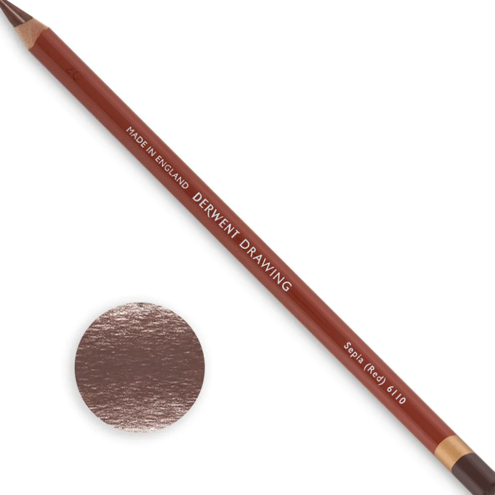 Kredka Drawing - Derwent - 6110 Sepia (Red)