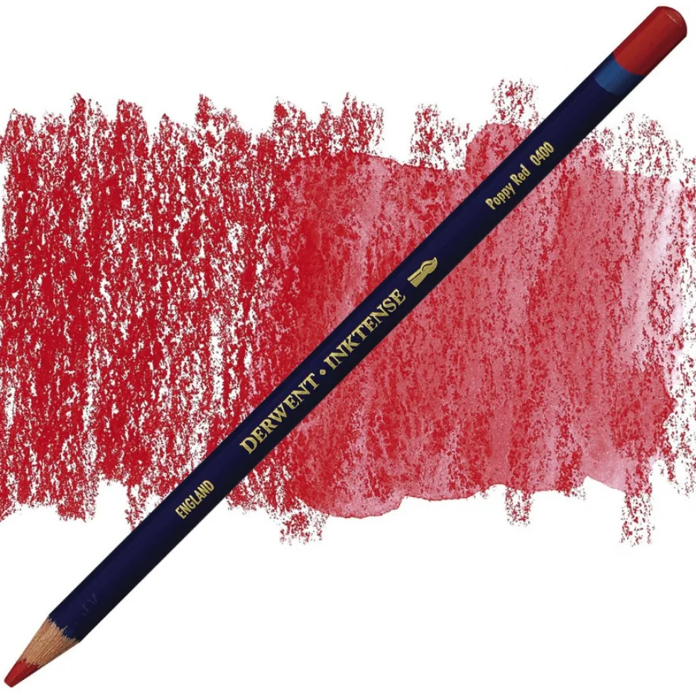 Kredka Inktense - Derwent - 0400, Poppy Red