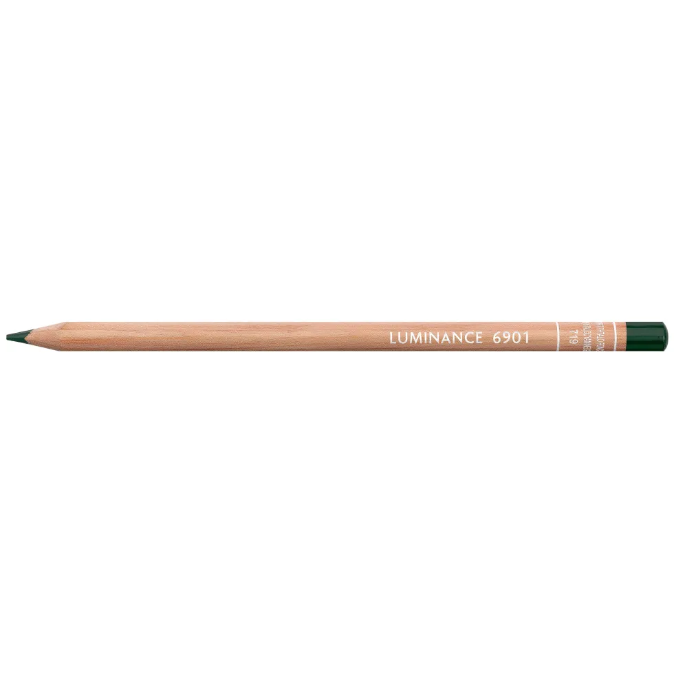 Kredka Luminance - Caran d'Ache - 719, Dark Phthalocyan Green