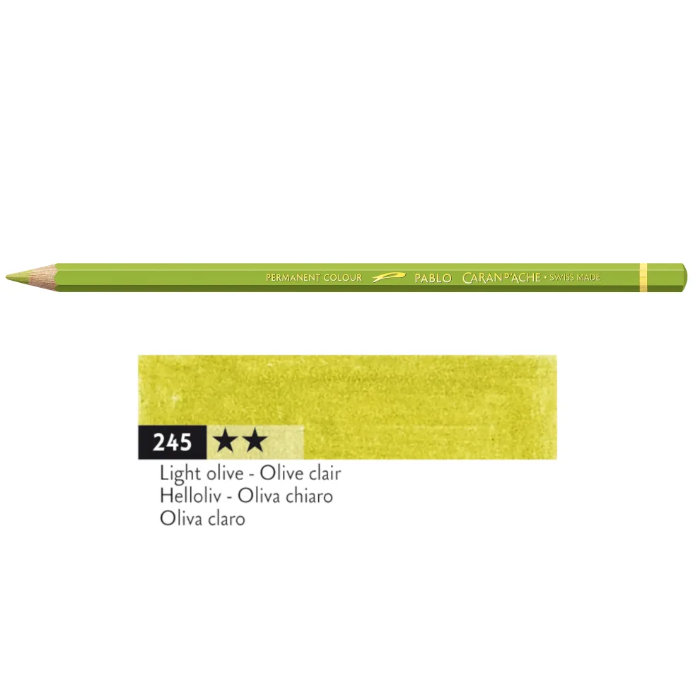 Kredka ołówkowa Pablo - Caran d'Ache - 245, Light Olive