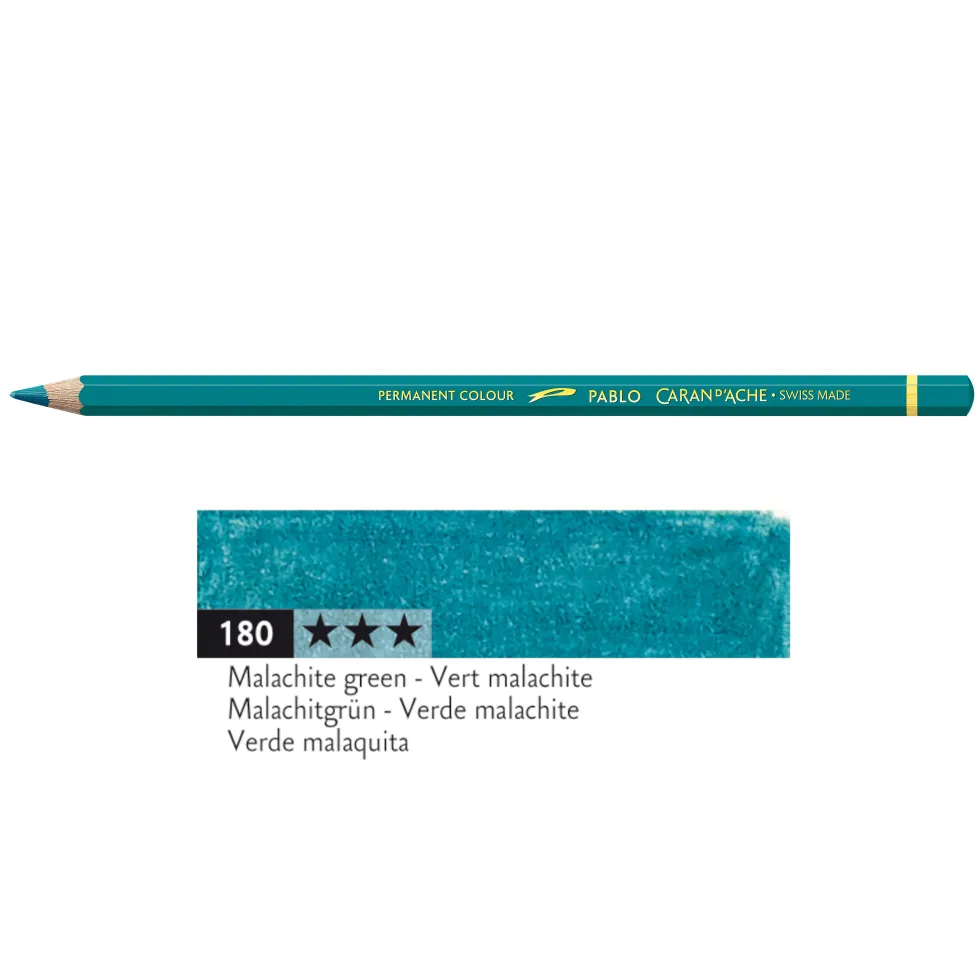 Kredka ołówkowa Pablo - Caran d'Ache - 180, Malachite Green