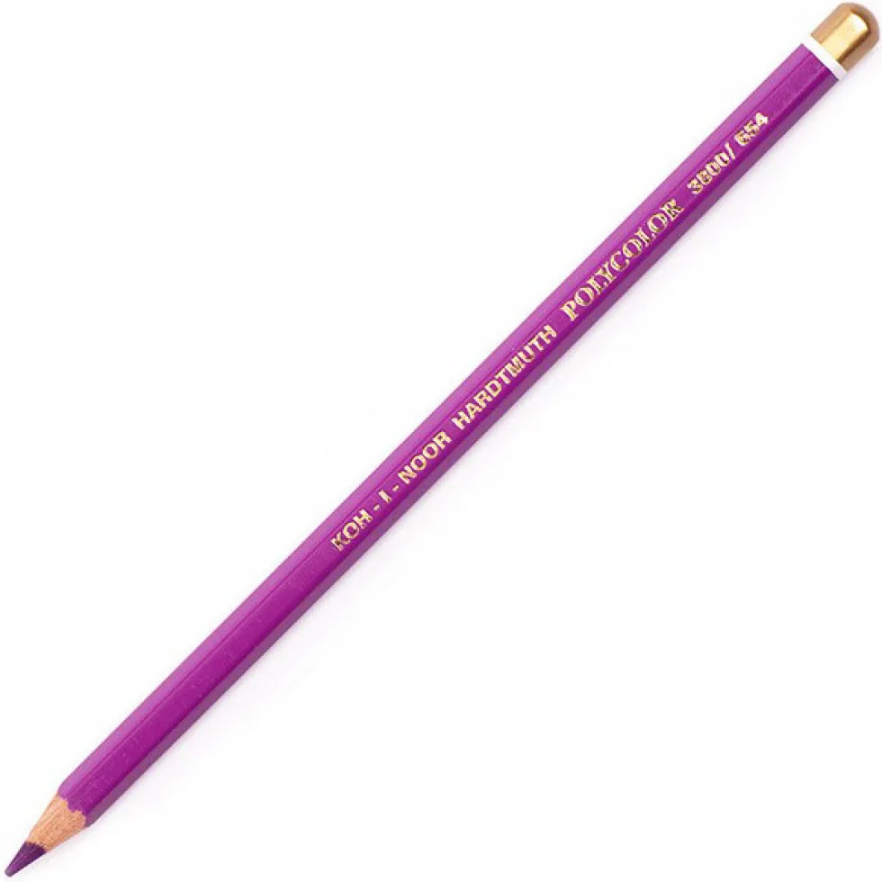 Kredka ołówkowa Polycolor - Koh-I-Noor - 654, Dark Reddish Violet