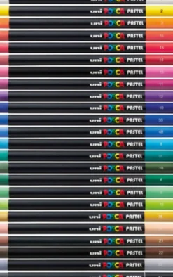 Kredka pastelowa Posca Pastel - Uni Posca - Dark Red