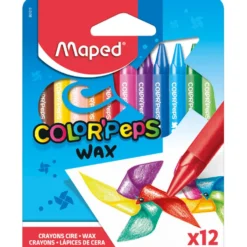 Kredki świecowe Color' Peps Wax dla dzieci - Maped - 12 kolorów