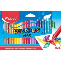 Kredki świecowe Color' Peps Wax dla dzieci - Maped - 24 kolory