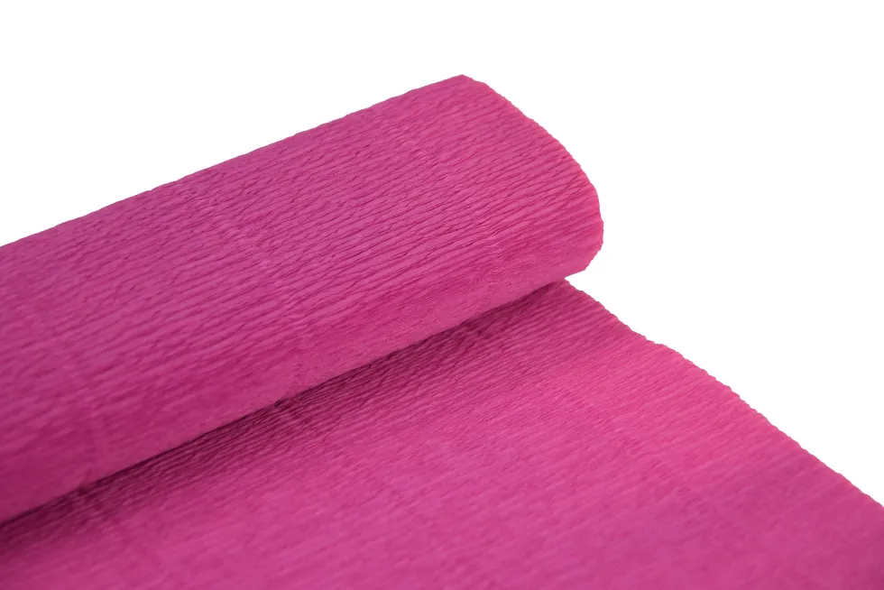 Krepina, bibuła włoska 180 g - Antico Pink, 50 x 250 cm