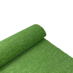 Krepina, bibuła włoska 180 g - Medium Green, 50 x 250 cm