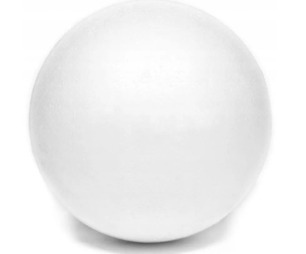 Kula, bombka styropianowa - pusta, 20 cm