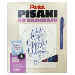 Kurs letteringu, zestaw do kaligrafii - Pentel - PSVY