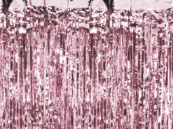 Kurtyna Party - różowe złoto, 90 x 250 cm