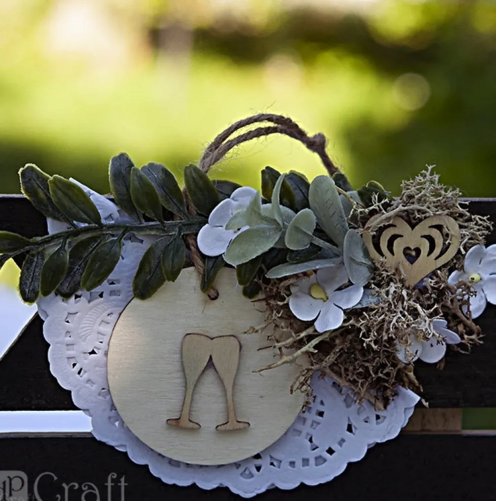 Kwiaty papierowe - DpCraft - białe, 2 cm, 60 szt.