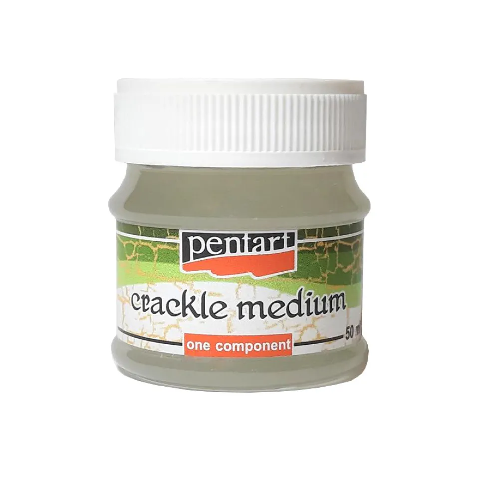 Lakier do spękań Crackle Medium - Pentart - jednoskładnikowy, 50 ml