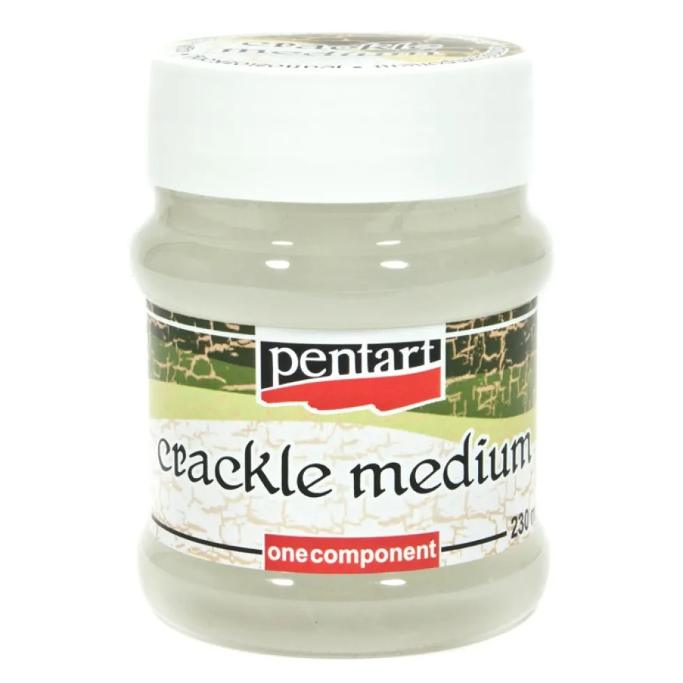 Lakier do spękań Crackle Medium - Pentart - jednoskładnikowy, 230 ml