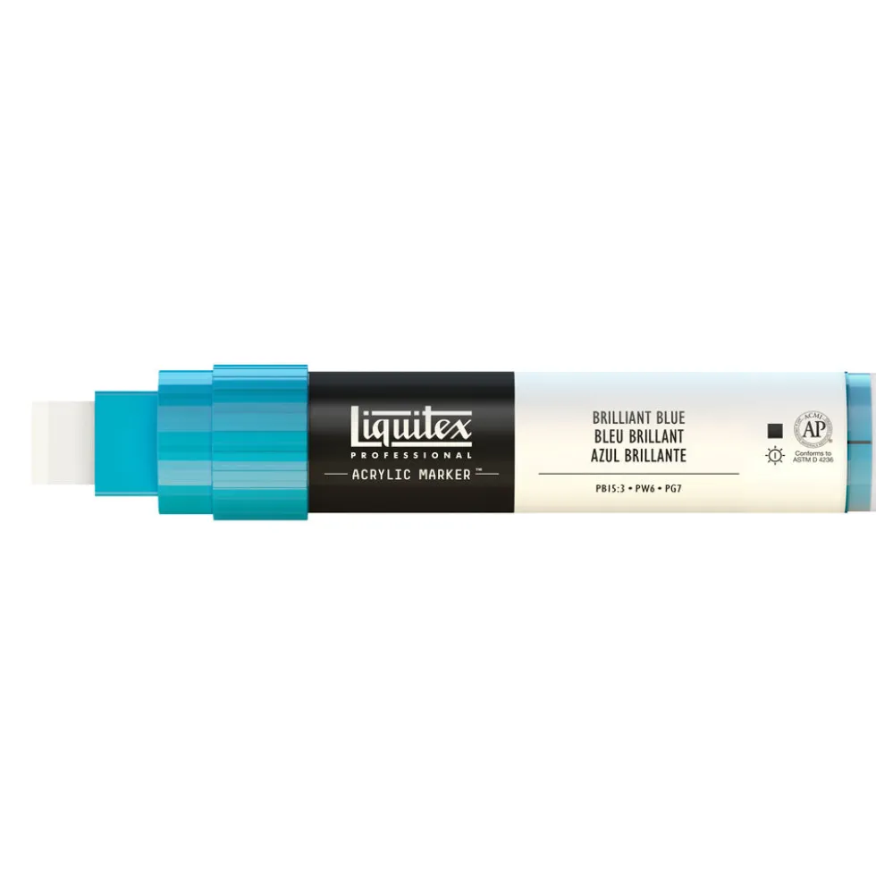 Marker akrylowy - Liquitex - brilliant blue 15 mm
