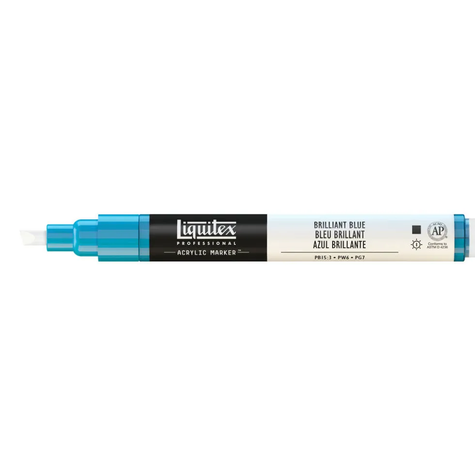 Marker akrylowy - Liquitex - brilliant blue 2 mm