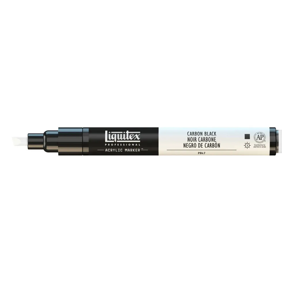 Marker akrylowy - Liquitex - carbon black 2 mm