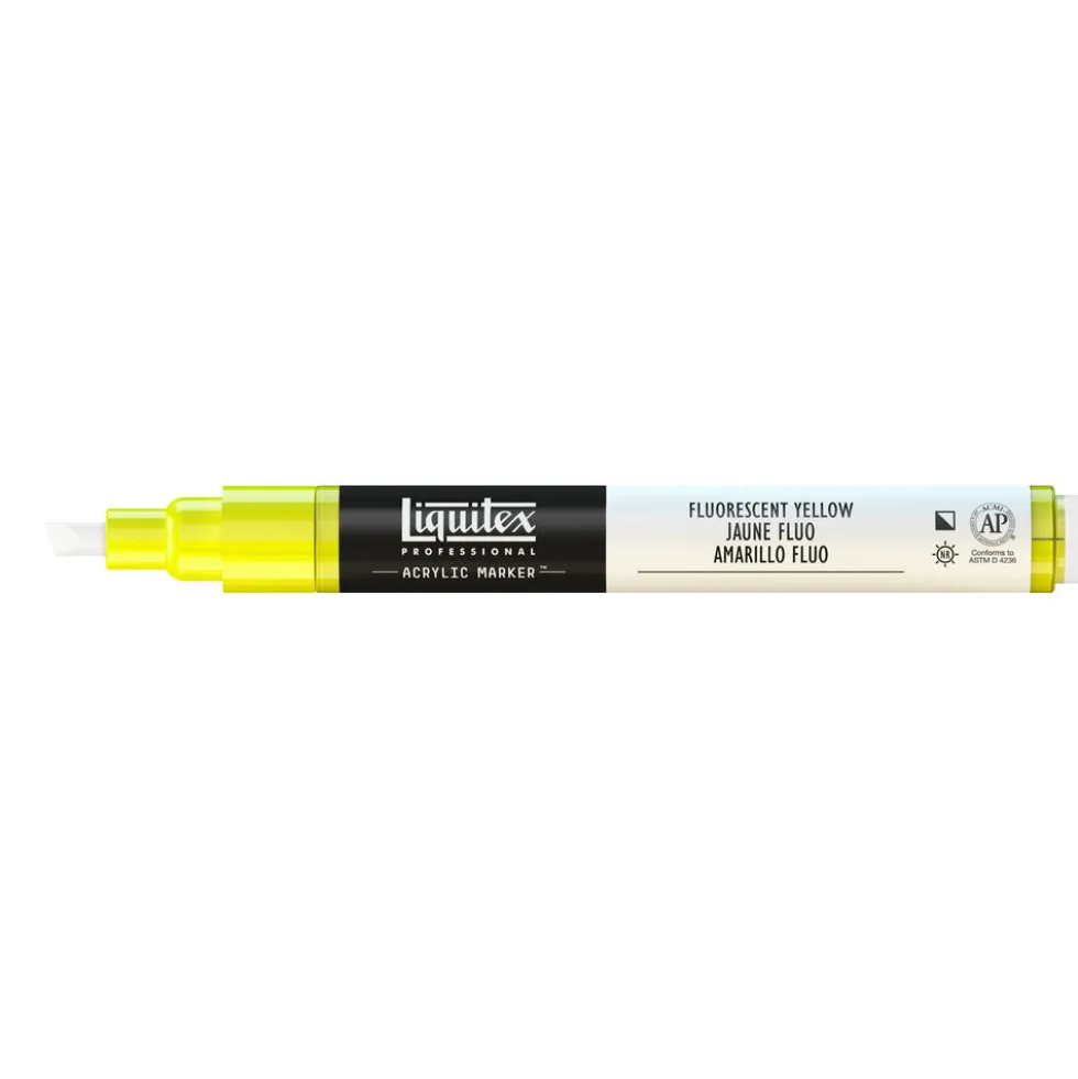 Marker akrylowy - Liquitex - fluorescent yellow 2 mm