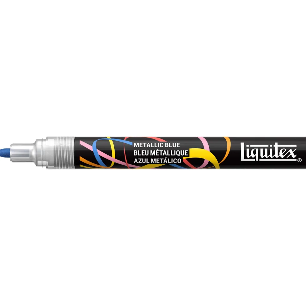 Marker akrylowy - Liquitex - Metallic Blue 2 mm