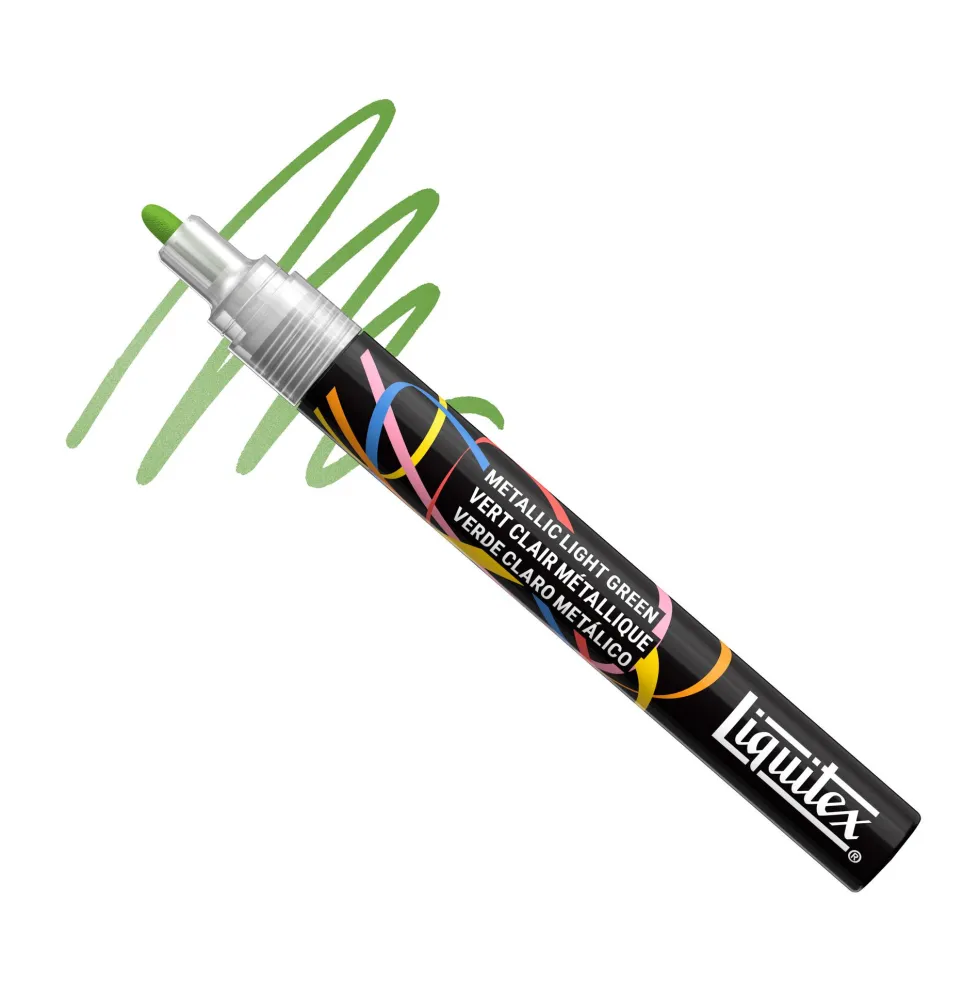 Marker akrylowy - Liquitex - Metallic Light Green 2 mm