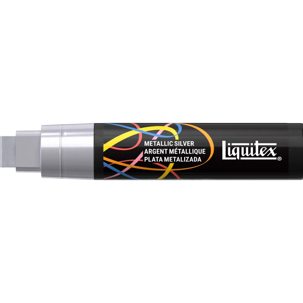 Marker akrylowy - Liquitex - Metallic Silver 15 mm